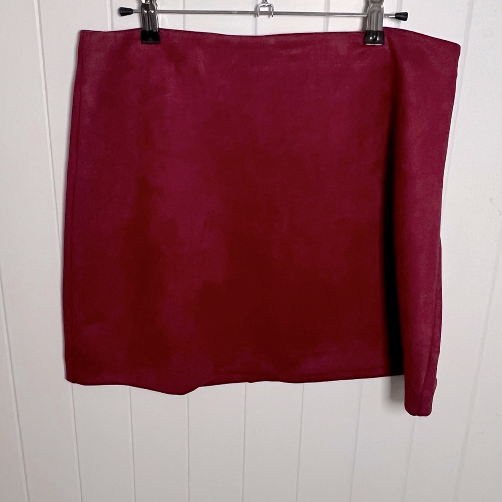 Pink Lily Suede Mini Skirt Size L